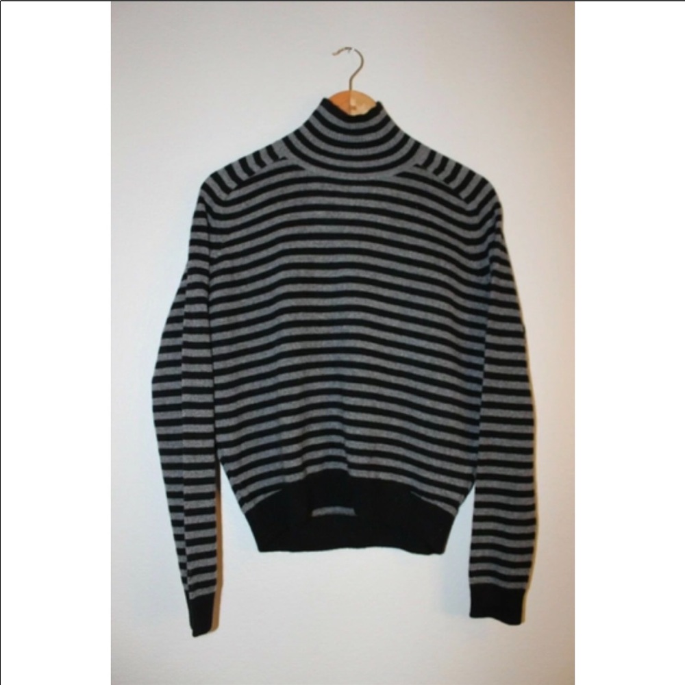 Vince Breton Striped Cashmere Turtleneck Sweater